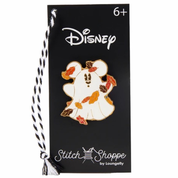 Loungefly Accessories - Loungefly Stitch Shoppe Mickey Ghost Autumn Leaves Limited Edition Pin